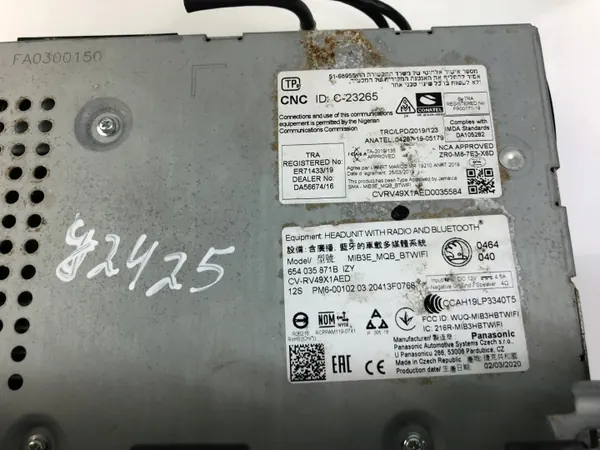 Écran de navigation Skoda Scala OEM 654035871B 2019 image 3