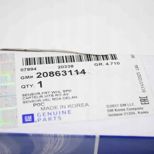 Geschwindigkeitssensor Opel Antara 2012 OEM 20863114 image 7