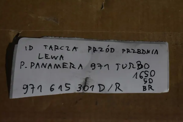 Voorste Linker Remschijf Porsche Panamera 971 Turbo image 4