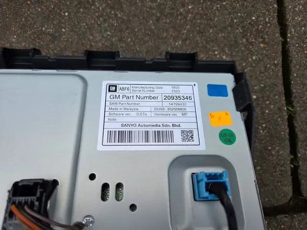 OEM DVD800 Radio Navigation för Opel Astra J image 9