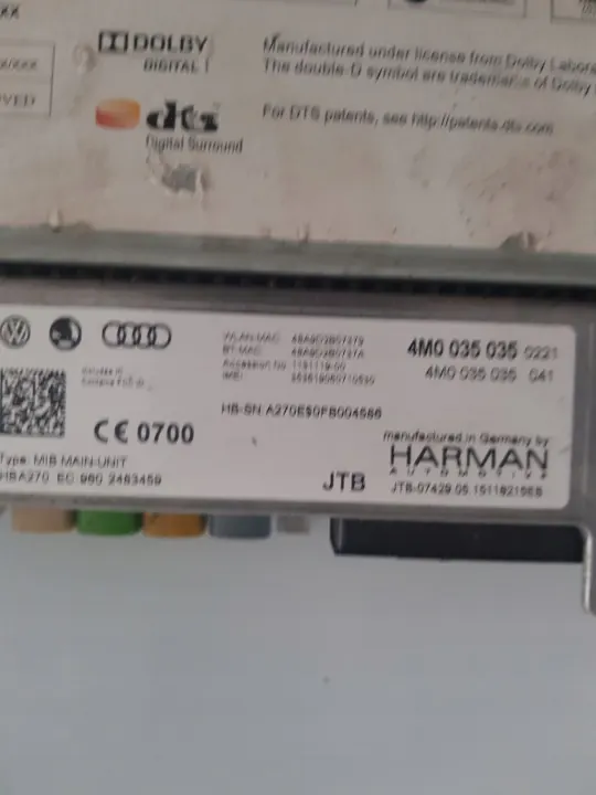 Audi MMI Navigatielezer OEM 4M0035035 image 4