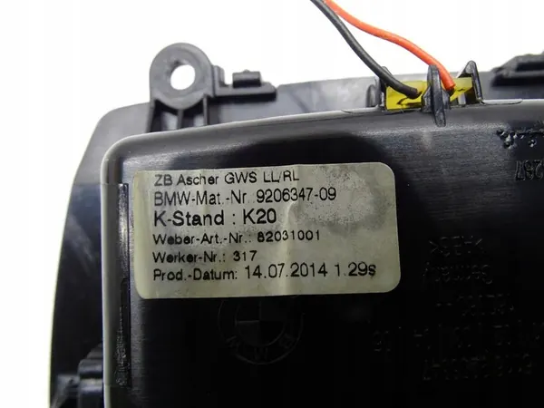 Keskikonsolin Tupakkasäiliö 9206347 BMW F10 LCI image 6