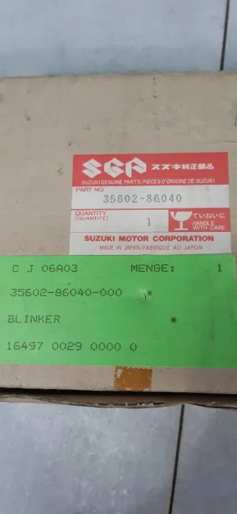 Pisca dianteiro esquerdo Suzuki Swift I OEM 35601-8102L image 5