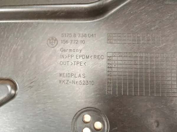 Escudo inferior esquerdo OEM 8738041 para BMW Série 4 image 4