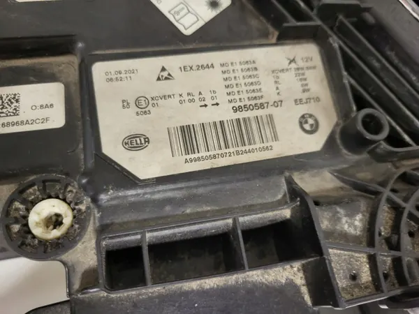 BMW OEM 9850587-07 Laser-ajovalot Vasen Etu image 8