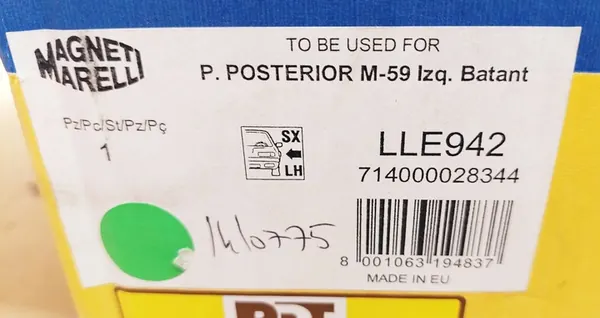 LÁMPARA TRASERA IZQUIERDA MAGNETI MARELLI BERLINGO PARTNER image 6