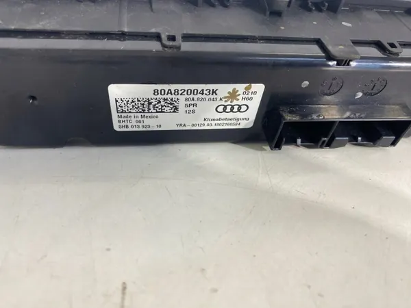 Panel climatización Audi Q5 SQ5 2018 OEM 80A820043K image 6