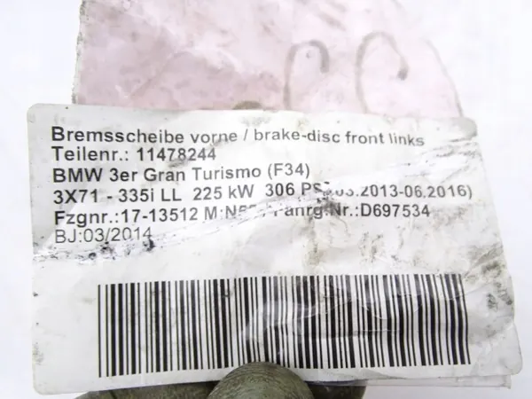 OEM 6792119 Etuvakain Tanko BMW 3 F34 GT image 4