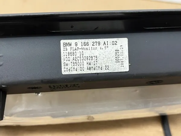 BMW Navigationsskärm OEM 9166279 92276020 image 6