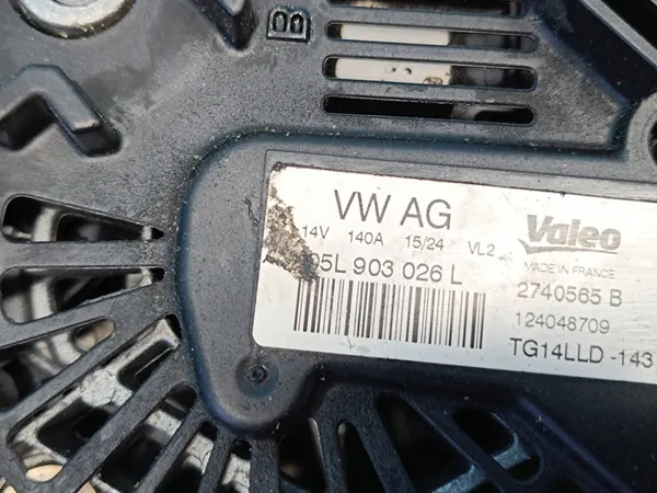 CUPRA FORMENTOR 2.0 TDI 2024 R Vaihtovirtageneraattori OEM 05L903026L image 7