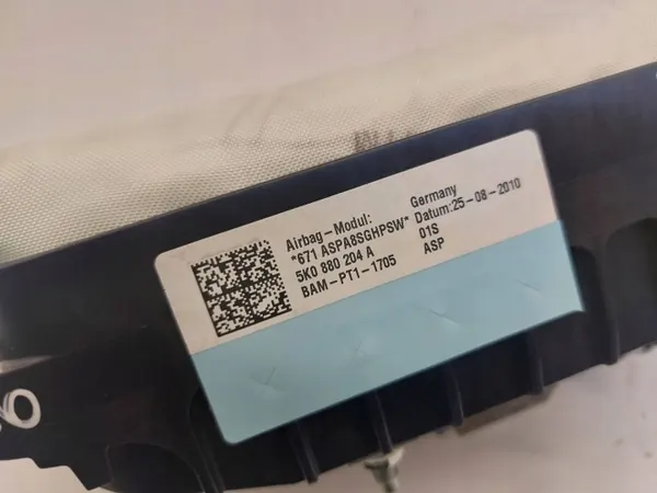 Airbag passager OEM SSP13291 pour Golf VI, Tiguan image 3