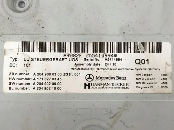MMI-module Mercedes-Benz ML W164 A2049000300 image 3