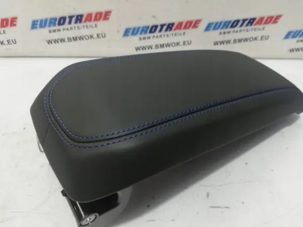 Accoudoir BMW OEM 9460090 Cuir Couture Bleue image 3