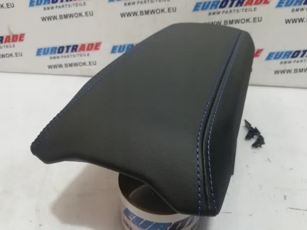 Accoudoir BMW OEM 9460090 Cuir Couture Bleue image 4