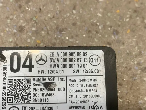 Módulo ponto cego traseiro Mercedes W213 A0009058802 image 3