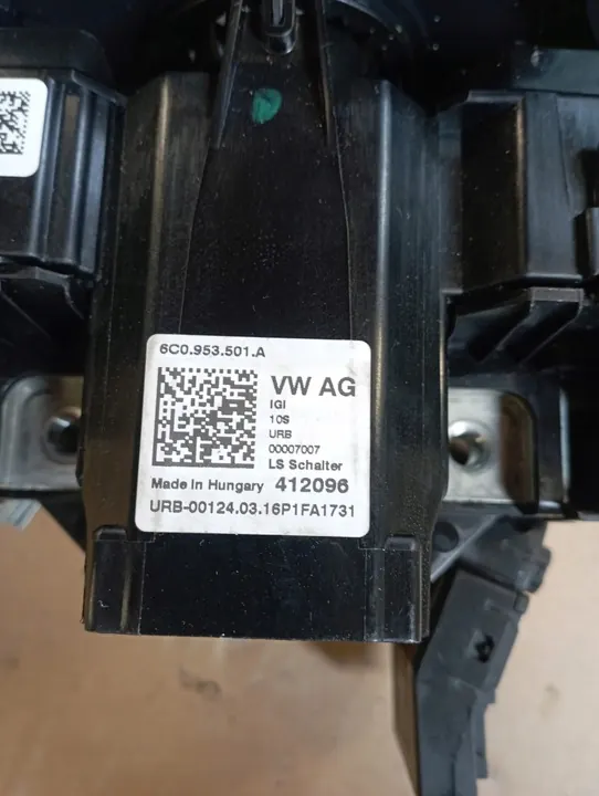 VW POLO 6C Combinatieschakelaar Ontsteking Europa 6C0953501A image 4