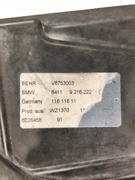 BMW 9216222 Couvercle microfiltre habitacle - Pièce OE image 7