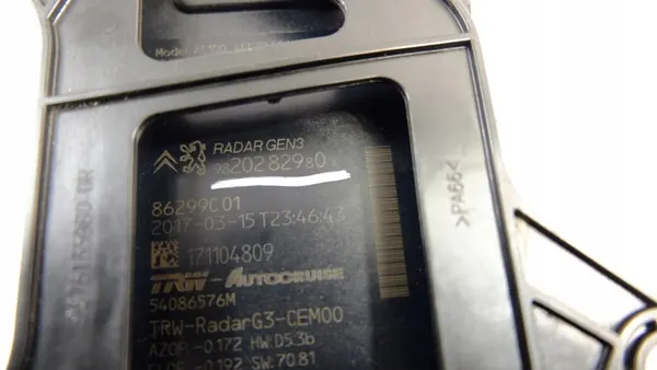 Radarsensor PEUGEOT 3008 II OEM 9820282980 image 8