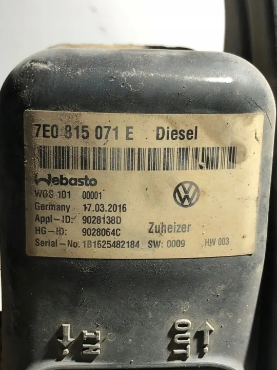 Silenciador Webasto 7E0819084D VW Transporter T6 2016 image 4