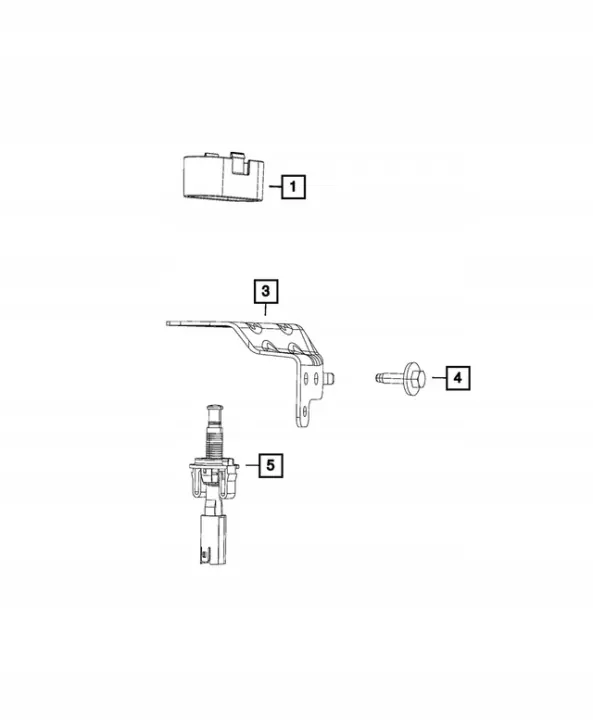 Sensor de cierre capó OEM 68342252AB Wrangler image 4