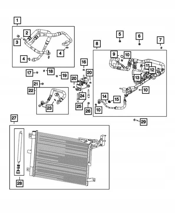 Tuyaux de climatisation Wrangler JL 2.0T 4xe PHEV image 3