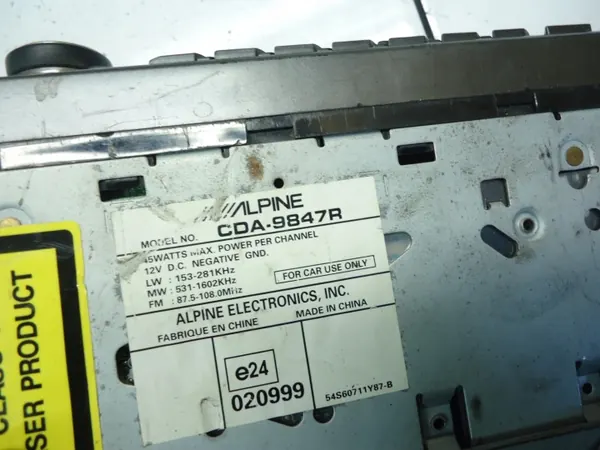 Begagnad Alpine CDA-9847R Bil-CD-Radio - OEM image 4