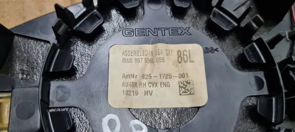Insert Miroir Droit OEM 8W0857536L Audi A4 A5 image 9