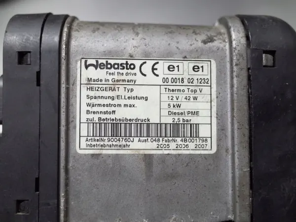 Webasto-lämmitin Land Rover Discovery 3 OEM 9003466C image 5