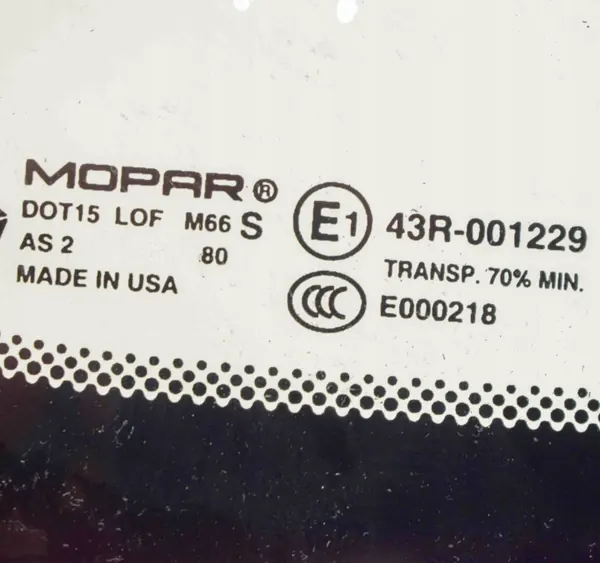 Para-brisa dianteiro direito usado OEM 68227746AE Chrysler image 5