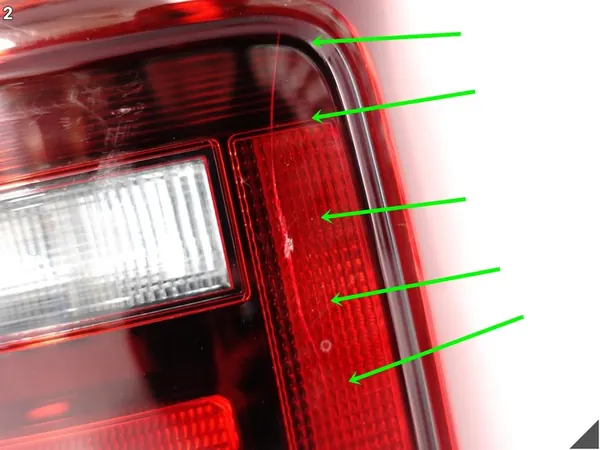 VW Caddy III Luz Trasera Izquierda Aleta II Lift 2K1945096AA image 3