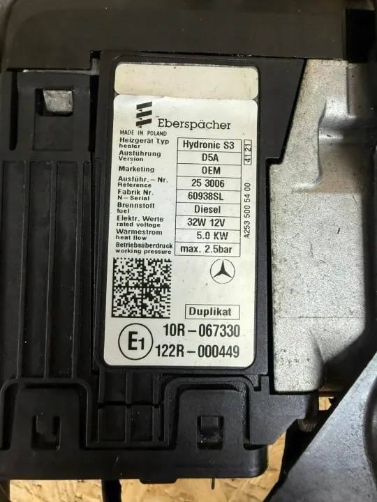 Mercedes Webasto Diesel Lämmitys OEM A2535009300 image 6