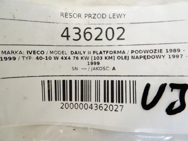 Ballesta delantera izquierda OEM LORK-717-34136 Iveco Daily III image 7