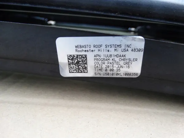 Teto Panorâmico Jeep Cherokee OEM 1UU81HDAAK image 6