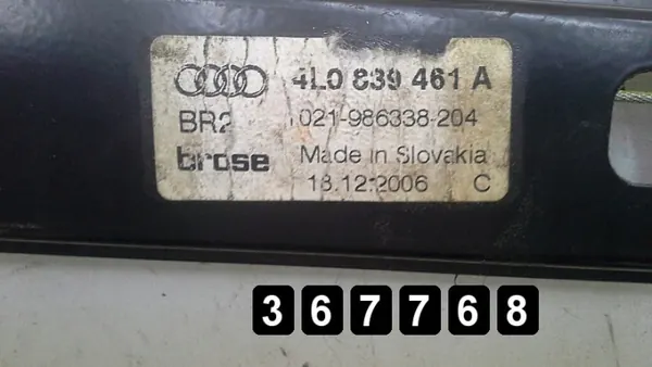 Régulateur de vitre Audi Q7 OEM AM-367768 Occasion image 8