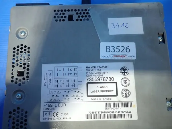 Radio CD Fiat Punto Evo Grande OEM 7355978780 image 6