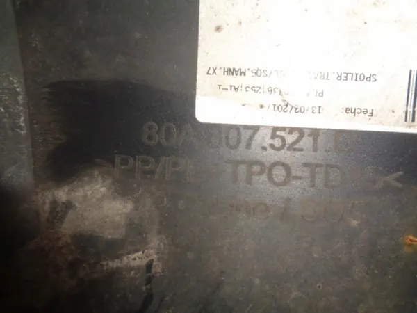 AUDI Q5 S LINE SPOILER POSTERIORE OEM 80A807521B image 10