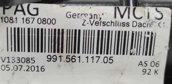 Porsche 911 991 kattomoottori OEM 99156111705 image 3