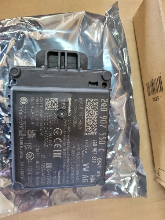 Sensor Radar Distronic ACC OEM 2Q0907550C Usado image 3