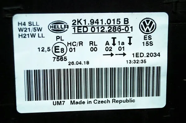 Vasen etuvalaisin VW Caddy 2K1 toinen nostos image 7