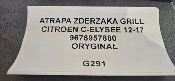 Griglia Paraurti Anteriore Citroen C-Elysse 12-17 image 6