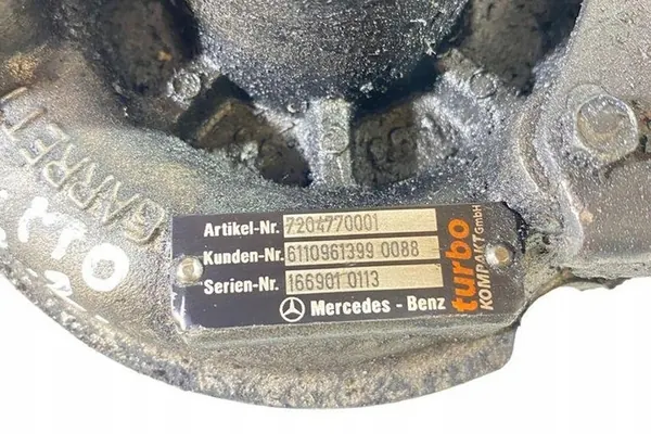 Turbocharger MERCEDES-BENZ VIANO 2.2L diesel image 5