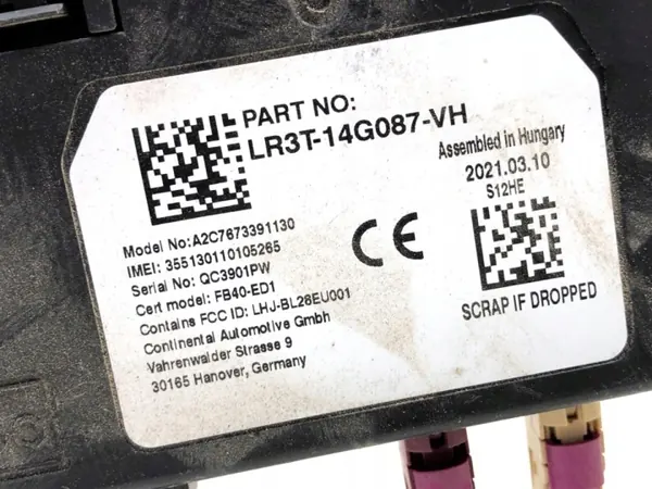 Bluetoothmodule FORD RANGER V LR3T-14G087-VH OEM image 4