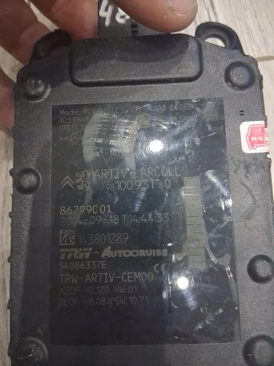 Radar Distronic OEM 9810093180 para Citroen C4 Picasso II image 3