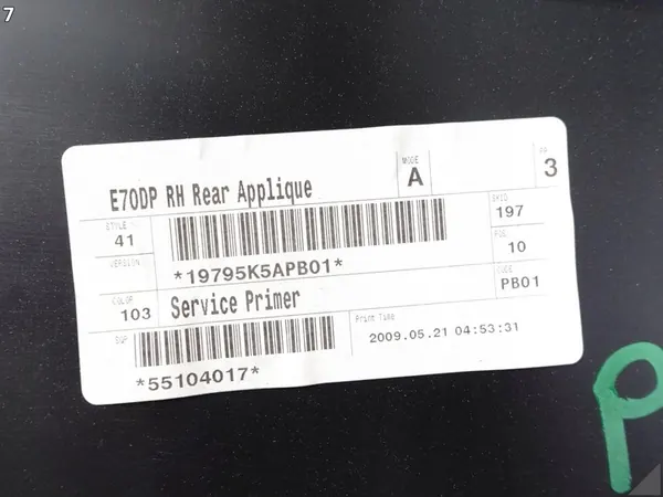 BMW X5 E70 M-Paket 06-10 Angolo Paraurti Posteriore Sinistro 8037282 image 8