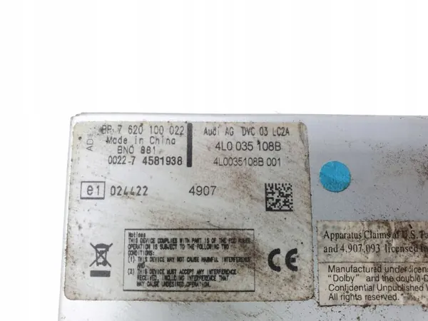 Audi CD/DVD-wisselaar OEM 4L0035108B - Gebruikt image 3