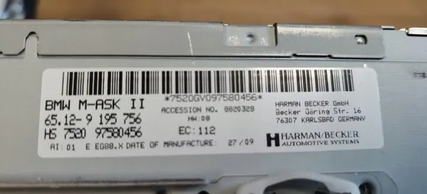 BMW E61 Radio Navigationsleser OEM 9195756 image 4