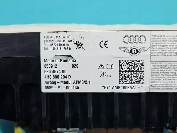 Airbag Passageiro Audi A8 D4 4H 4H0880204D image 4