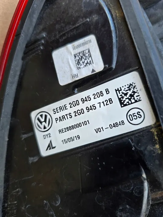 VW Polo Lámpara Trasera Derecha 2G 2G0 image 4