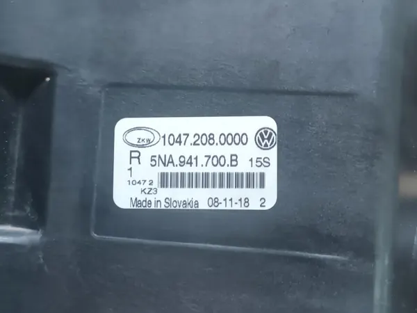 Halogen Rechts Vorne VW TIGUAN II OEM 5NA941700B image 4