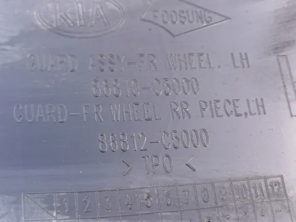 Para-lama dianteiro esquerdo KIA SORENTO 3 III 14- OEM 86810C5000 image 6